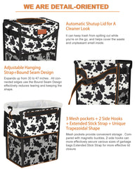 Pritent mesh pocket storage shot with tissues and wipes for convenient reach while driving
