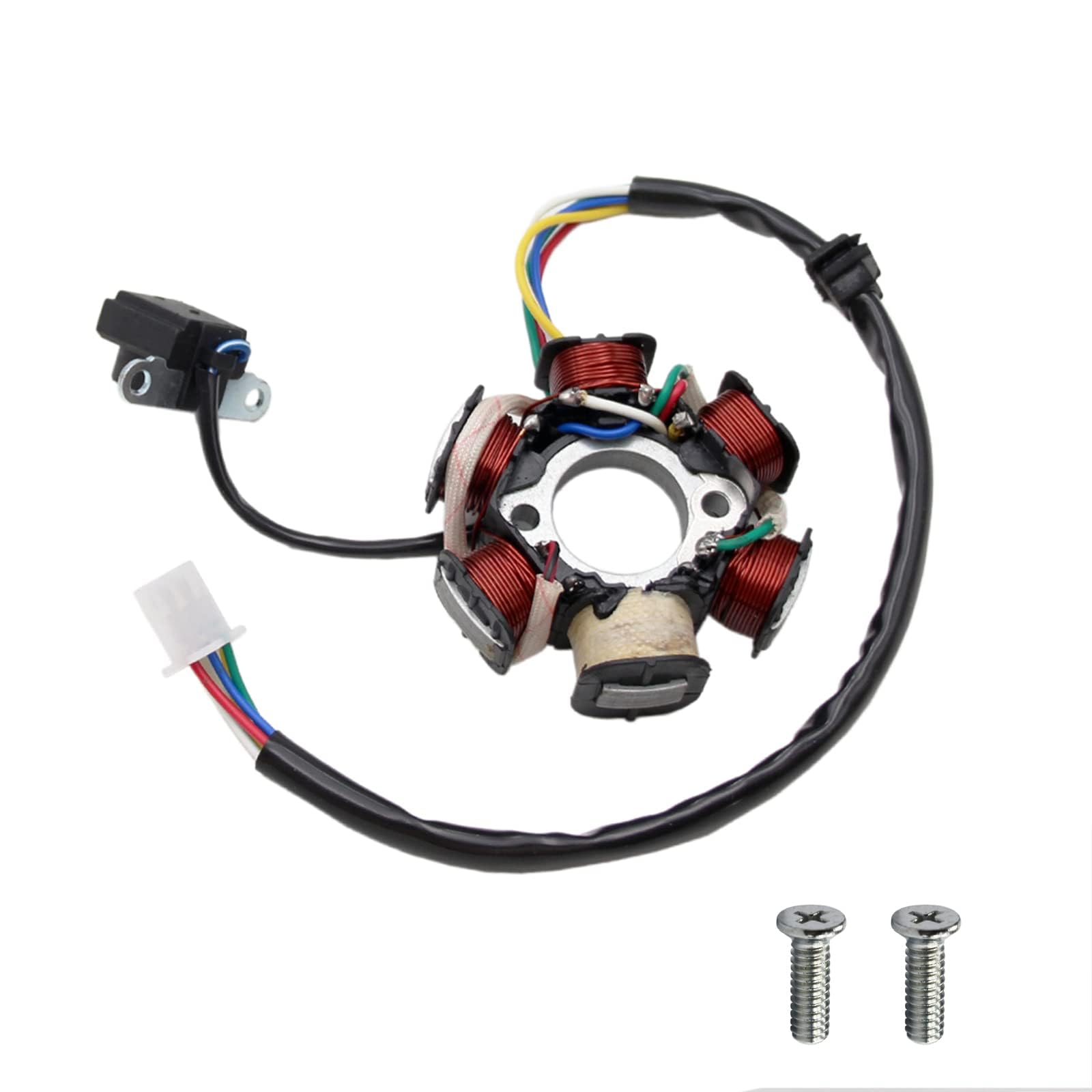 PRO BAT stator front assembly showing coils and mounting face for easy replacement