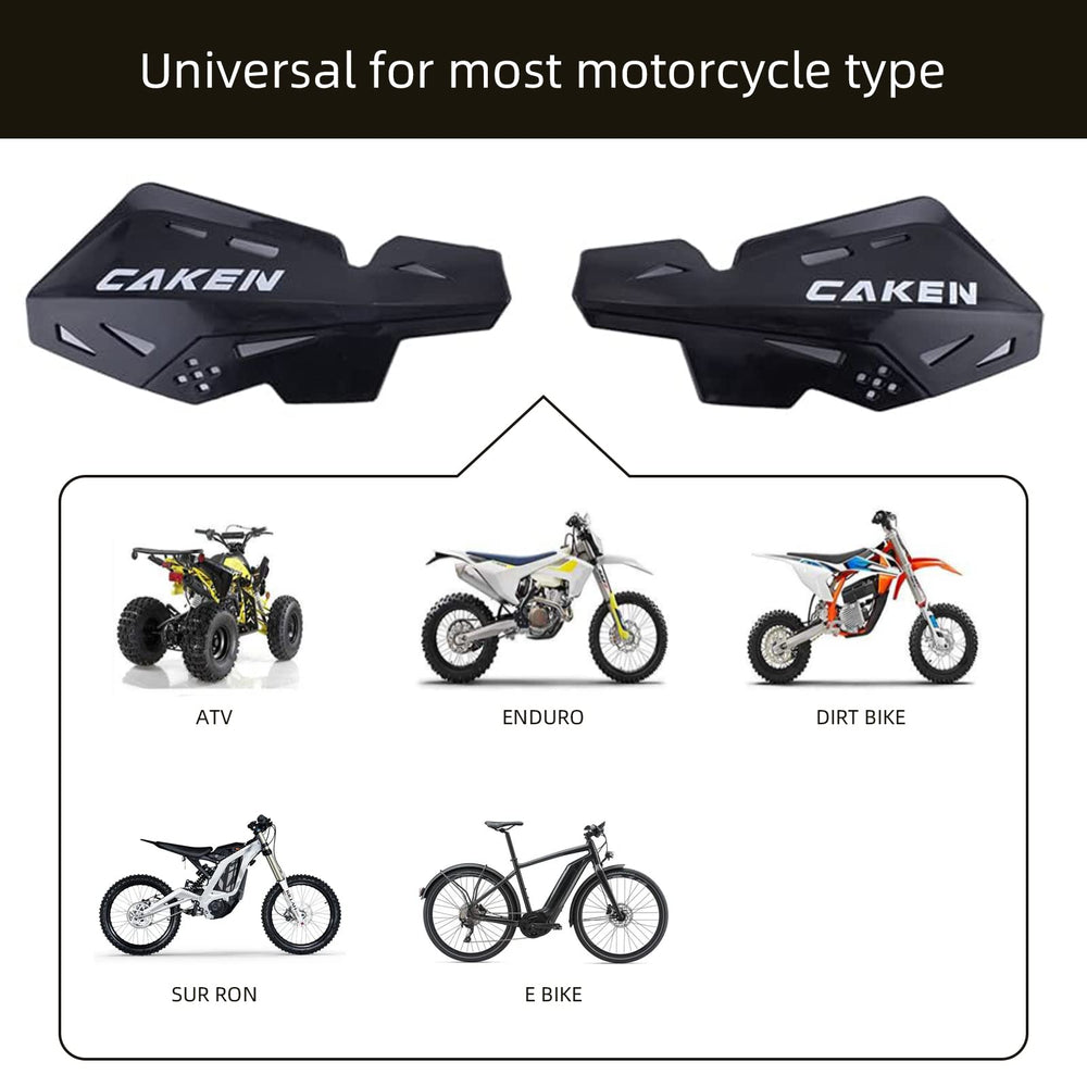 PRO CAKEN hand guard in riding scene, improves comfort and wind protection