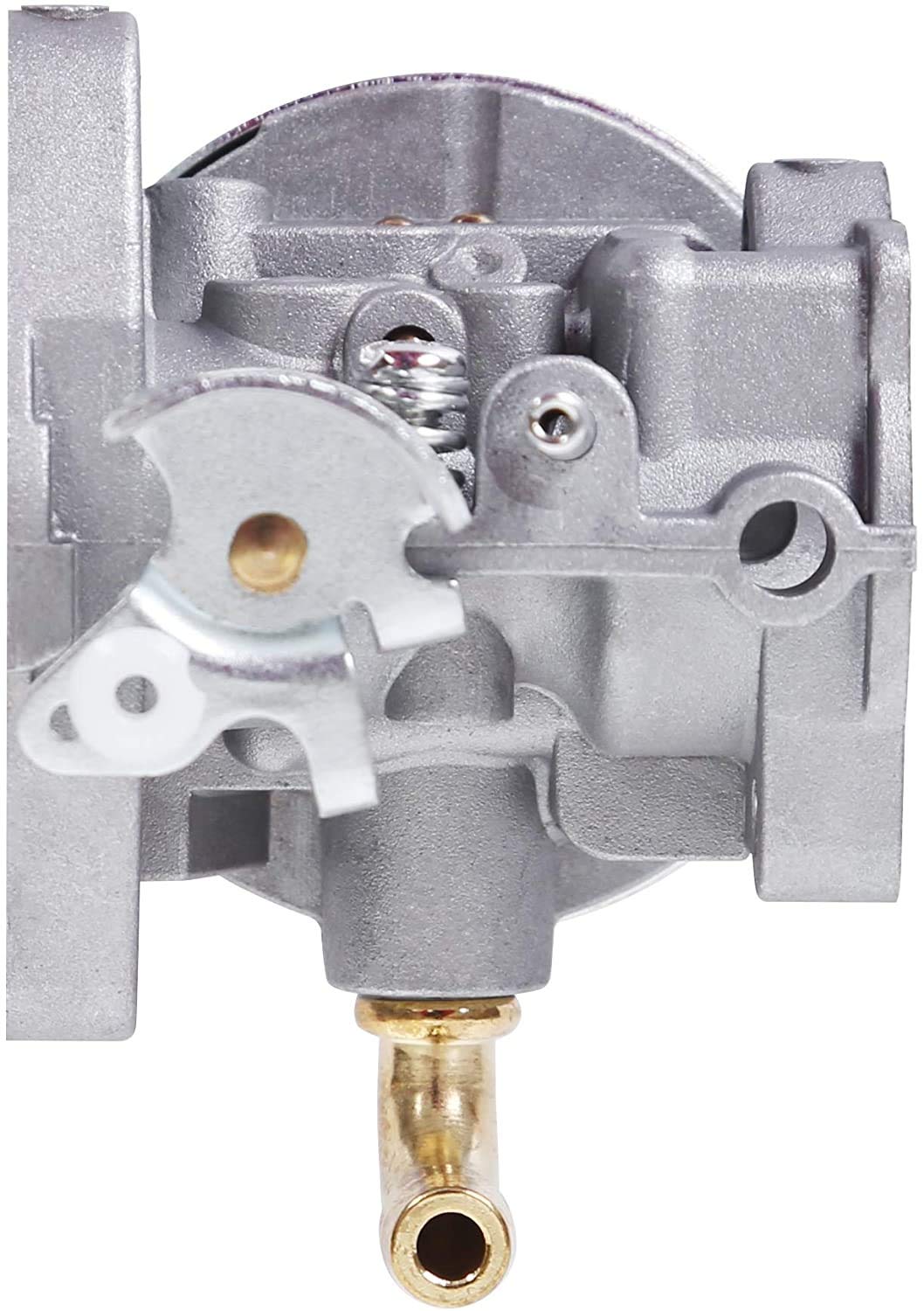 Pro Chaser carburetor beside a spark plug to show scale and easy installation