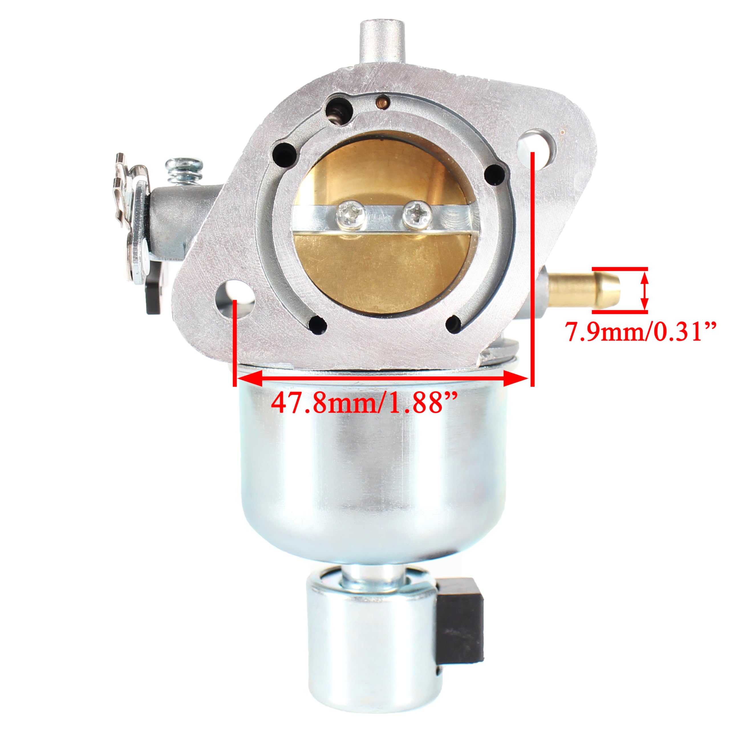 Pro Chaser carburetor top close-up highlighting choke and throttle assemblies for clear detail