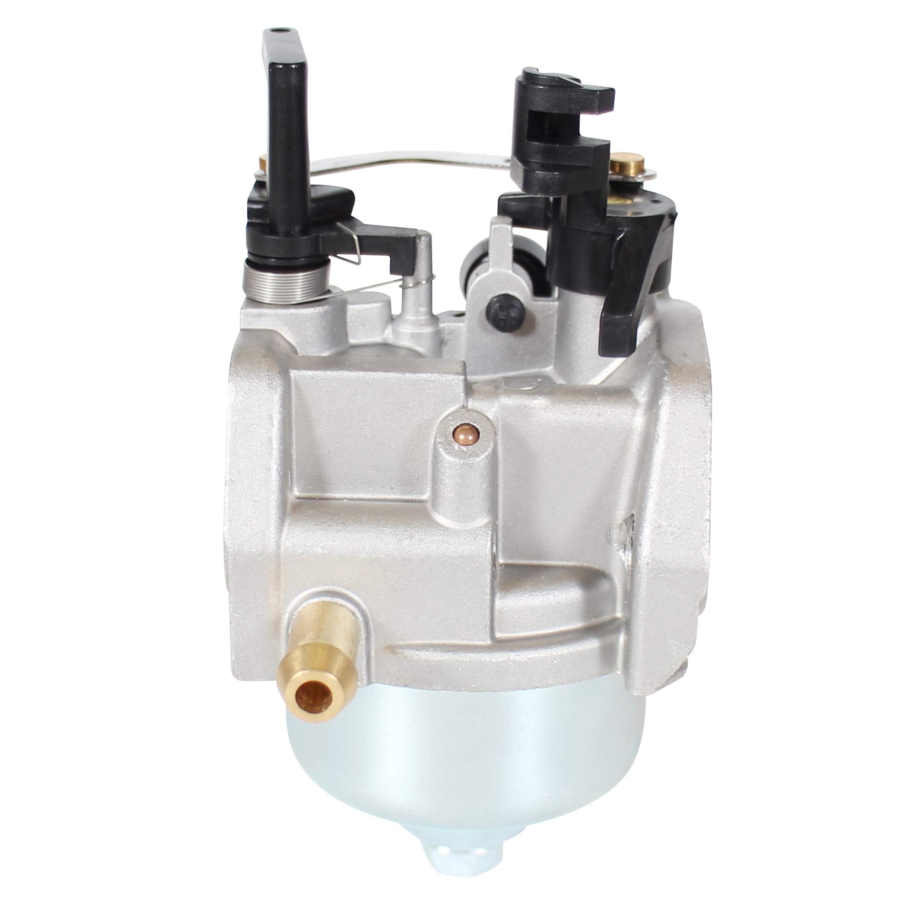 Pro Chaser carburetor installed on mower demonstrating correct fitment