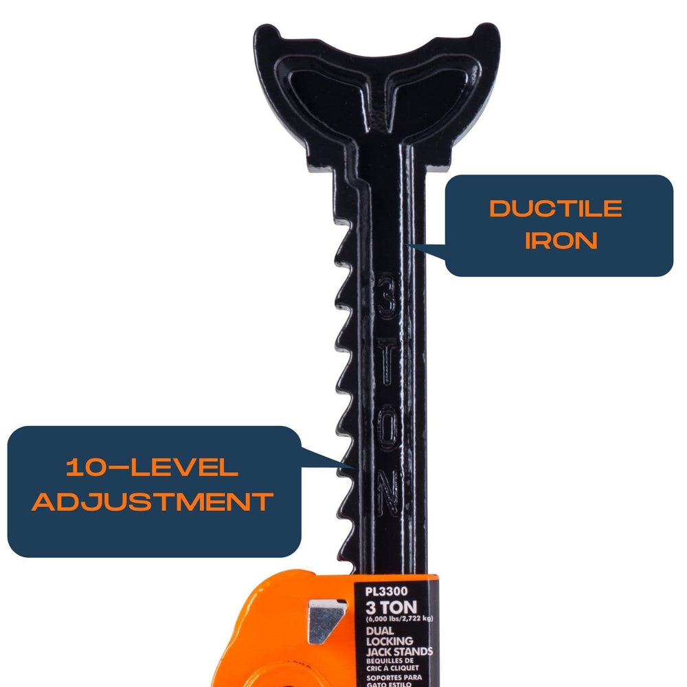 Pro-LifT PL3300 next to tape measure showing height range clarity