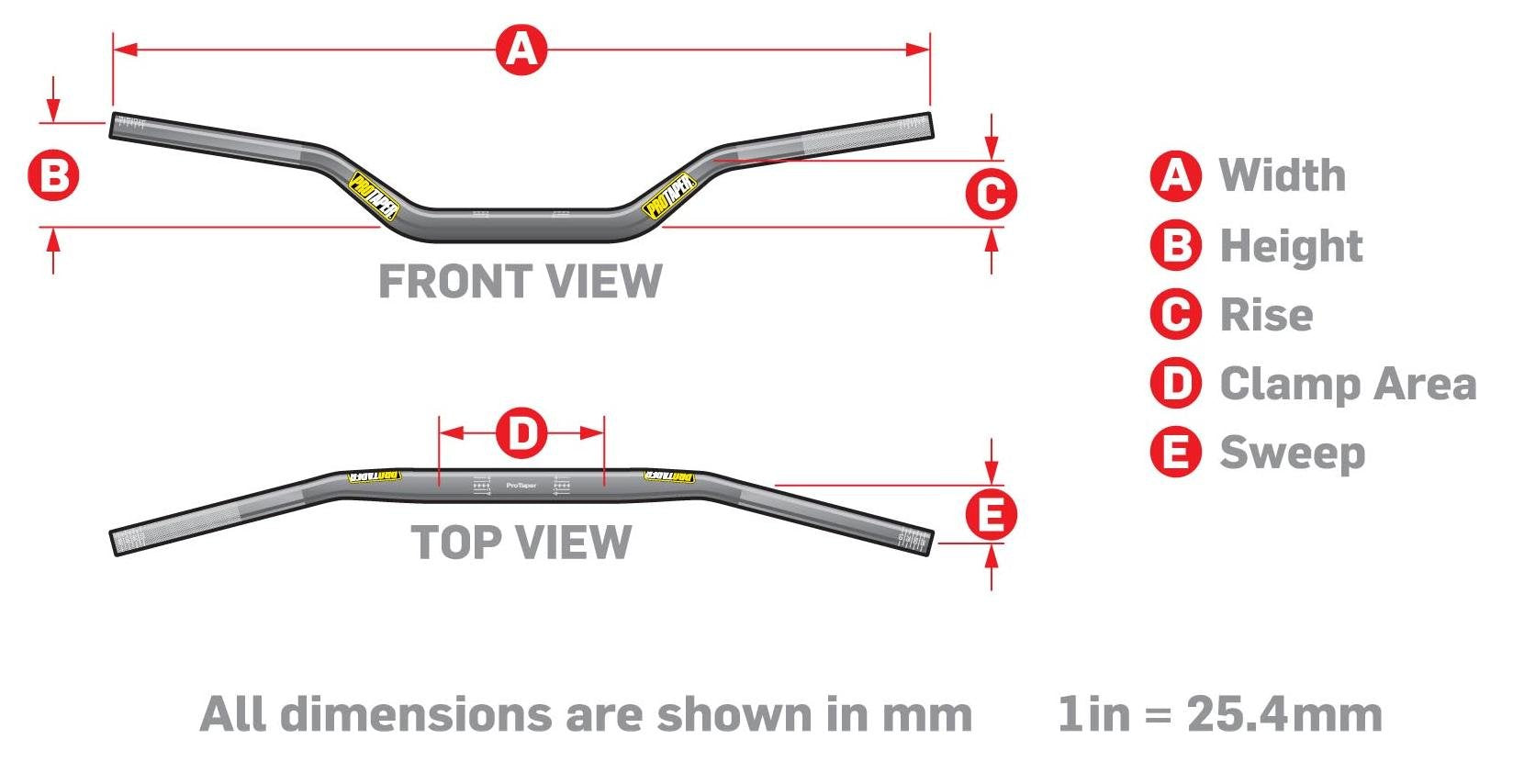 Pro Taper SE Series installed on a dirt bike showing improved rider posture and control
