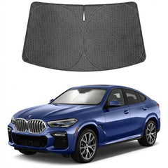 Proadsy installed on BMW X6 windshield provides full privacy and cooling benefit