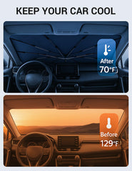 Proadsy close-up of crystal-reflective fabric reducing cabin heat
