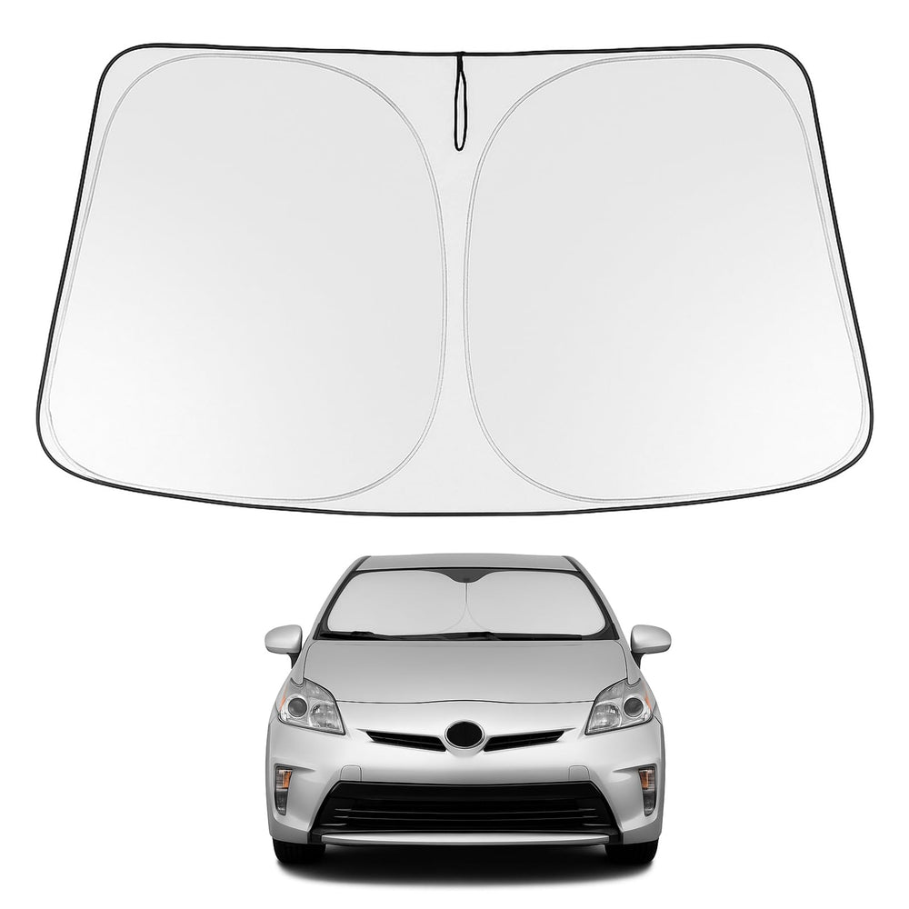 Proadsy front packaging showing custom-fit Prius shade and benefit of precise fit