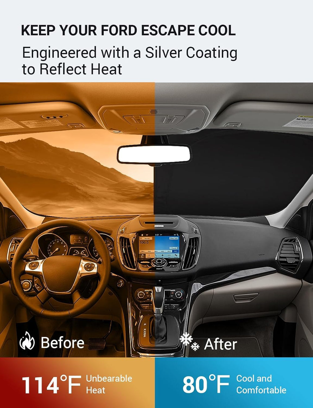 Proadsy reinforced steel bezel detail offering long-lasting structure