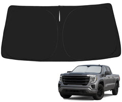 Proadsy front view on windshield showing full Sierra coverage and quick heat reduction