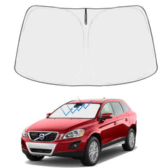 Proadsy front view on Volvo XC60 showing full windshield coverage and sun reflection benefit