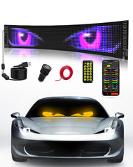 Probapro front view of devil eyes LED sign showing bright graphics and visibility