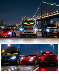 Probapro installed on car windshield demonstrating eye-catching effect for events