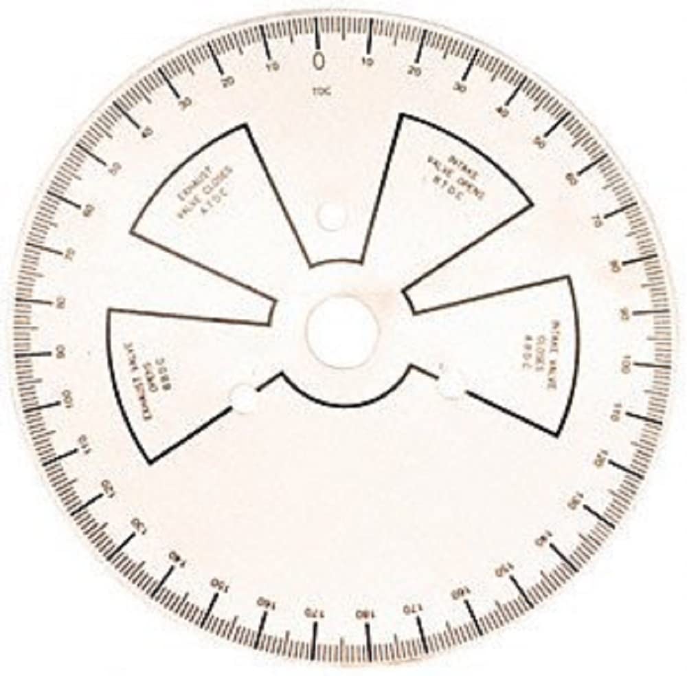 ProForm 9-inch degree wheel front view showing clear markings for precise timing