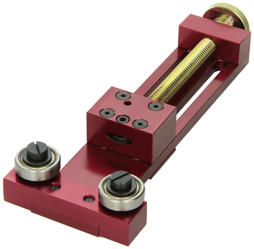 ProForm oil filter cutter front view showing stable frame and clamp benefit