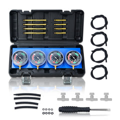 Prokomon front view of four vacuum gauges showing simultaneous readings for quick balancing
