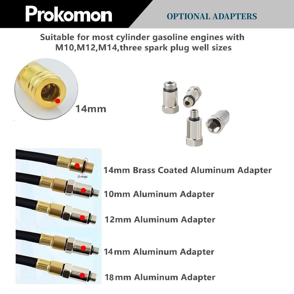 Prokomon hoses and adapters arranged to show included components and quick setup