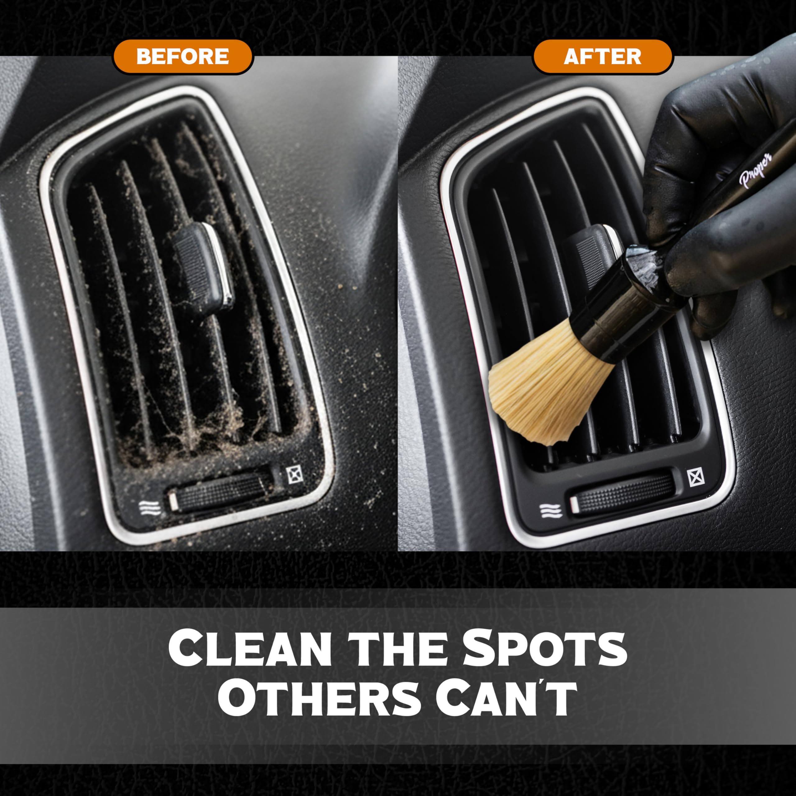 PROPER DETAILING CO. water-resistant handle closeup for durable rinsing