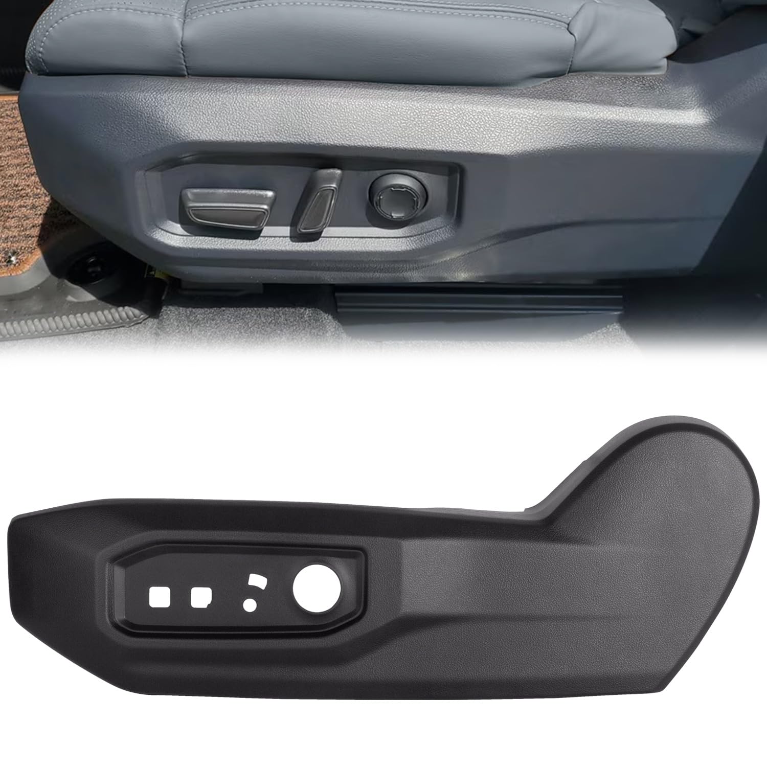 Prosentuo left seat trim panel front view showing clean OEM-like finish and easy fit