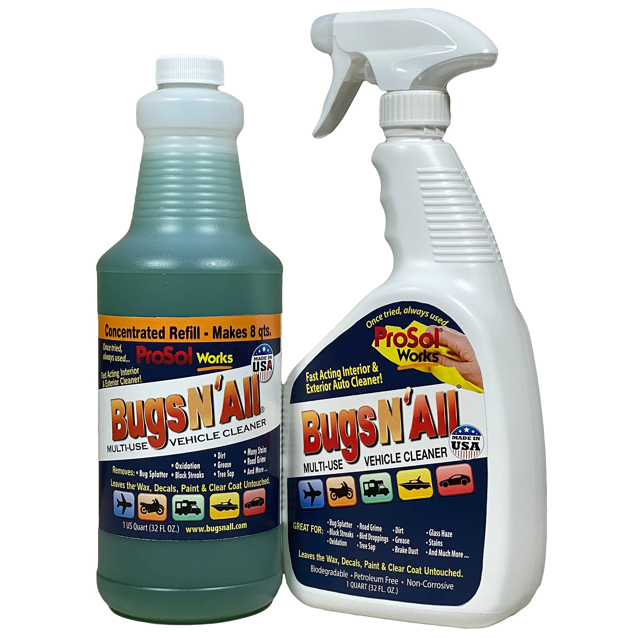 PROSOL WORKS bottle front label showing product name and size for easy recognition