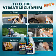 PROSOL WORKS before and after car panel demonstrating removed bug residue benefit