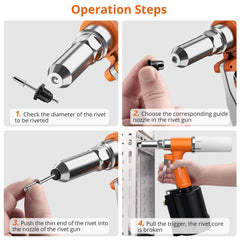 Proster 500-rivet assortment laid out to show ready supply for multiple jobs