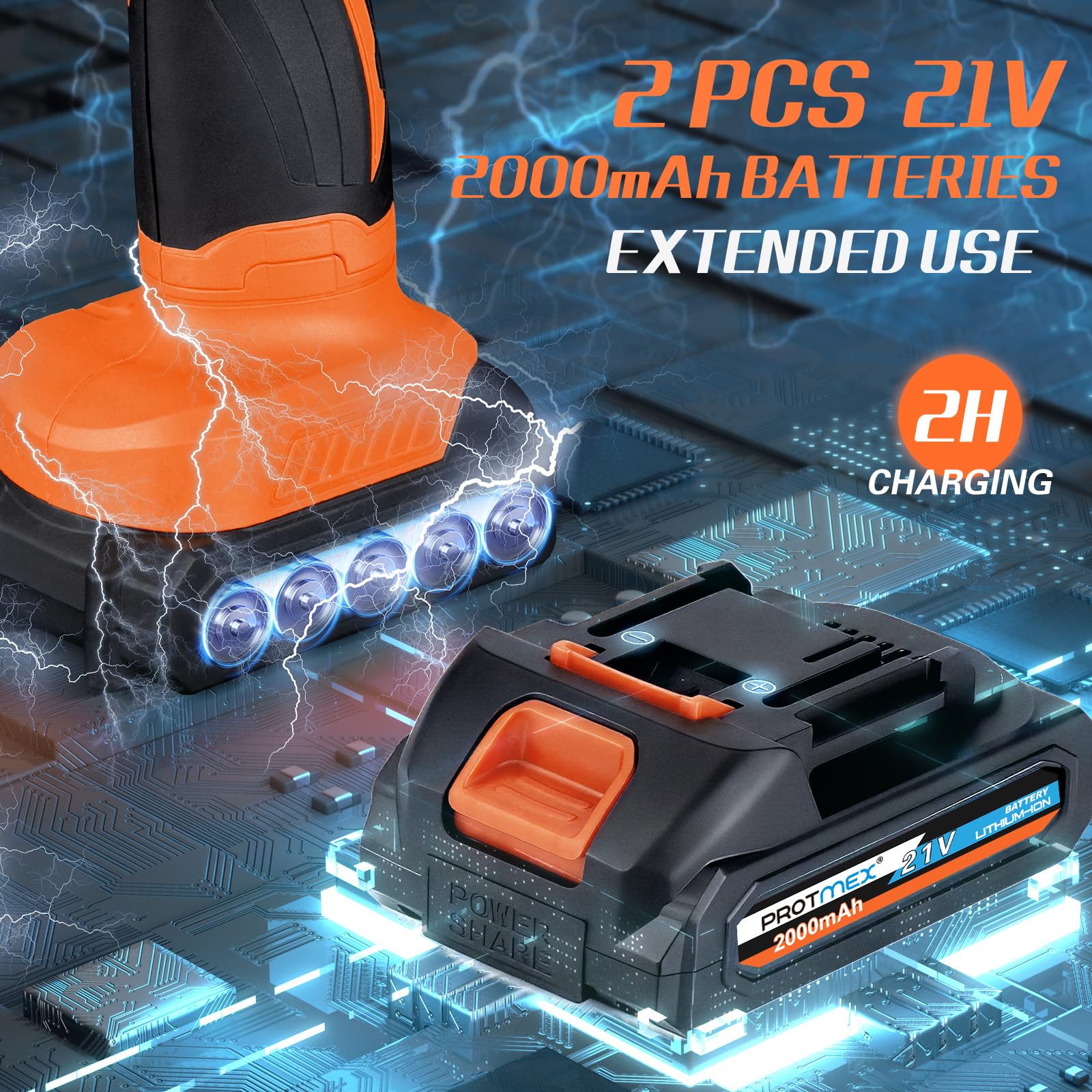 Protmex close-up of pure copper motor and thermal protection for safety