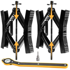 Proud Panda front view of chock assembly showing strong locking stability