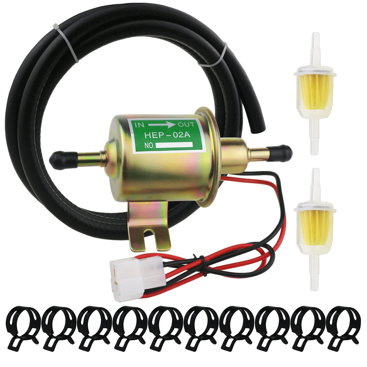 PRUNkuar pump front view showing compact housing and connectors for easy install