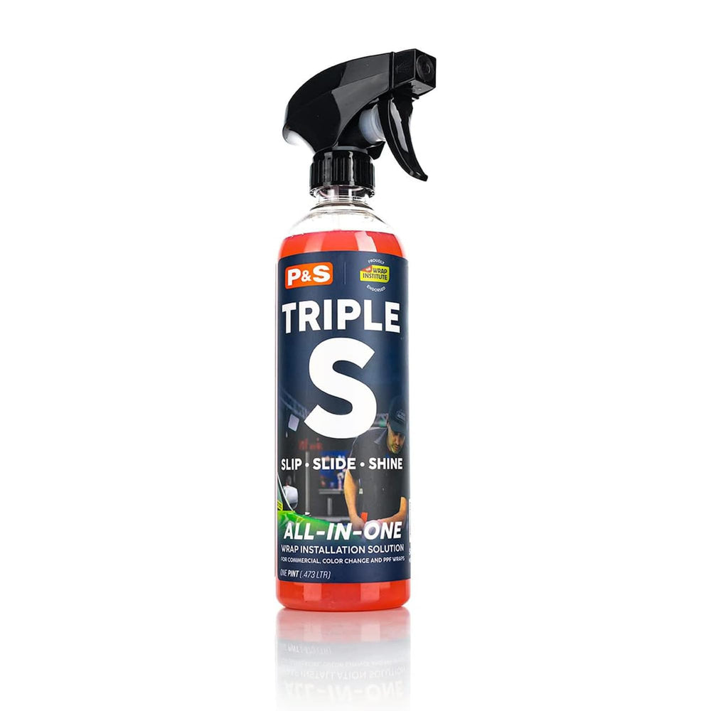 P & S Triple S front label showing product and professional benefit