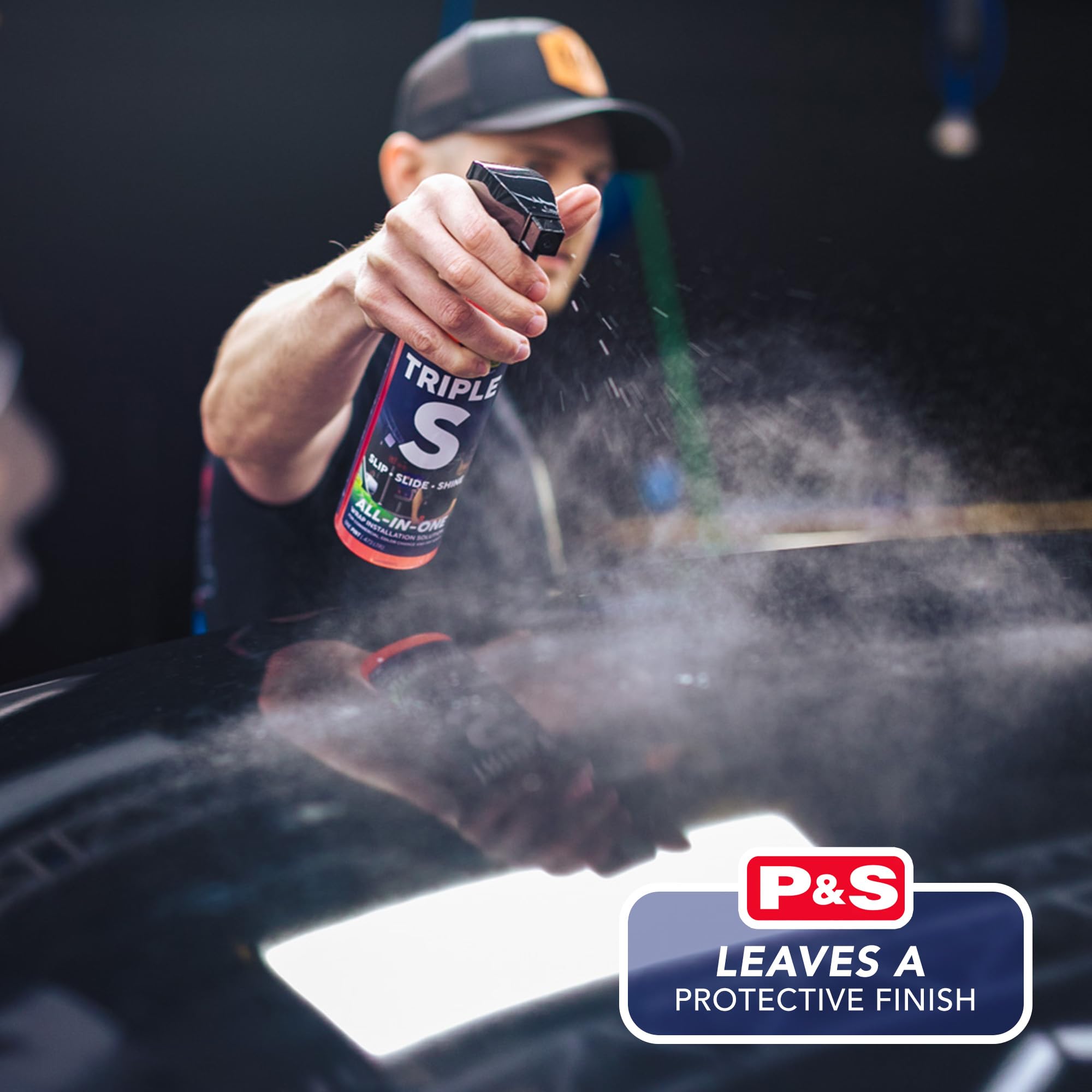 P & S Triple S used on a squeegee for smoother, scratch‑free installs