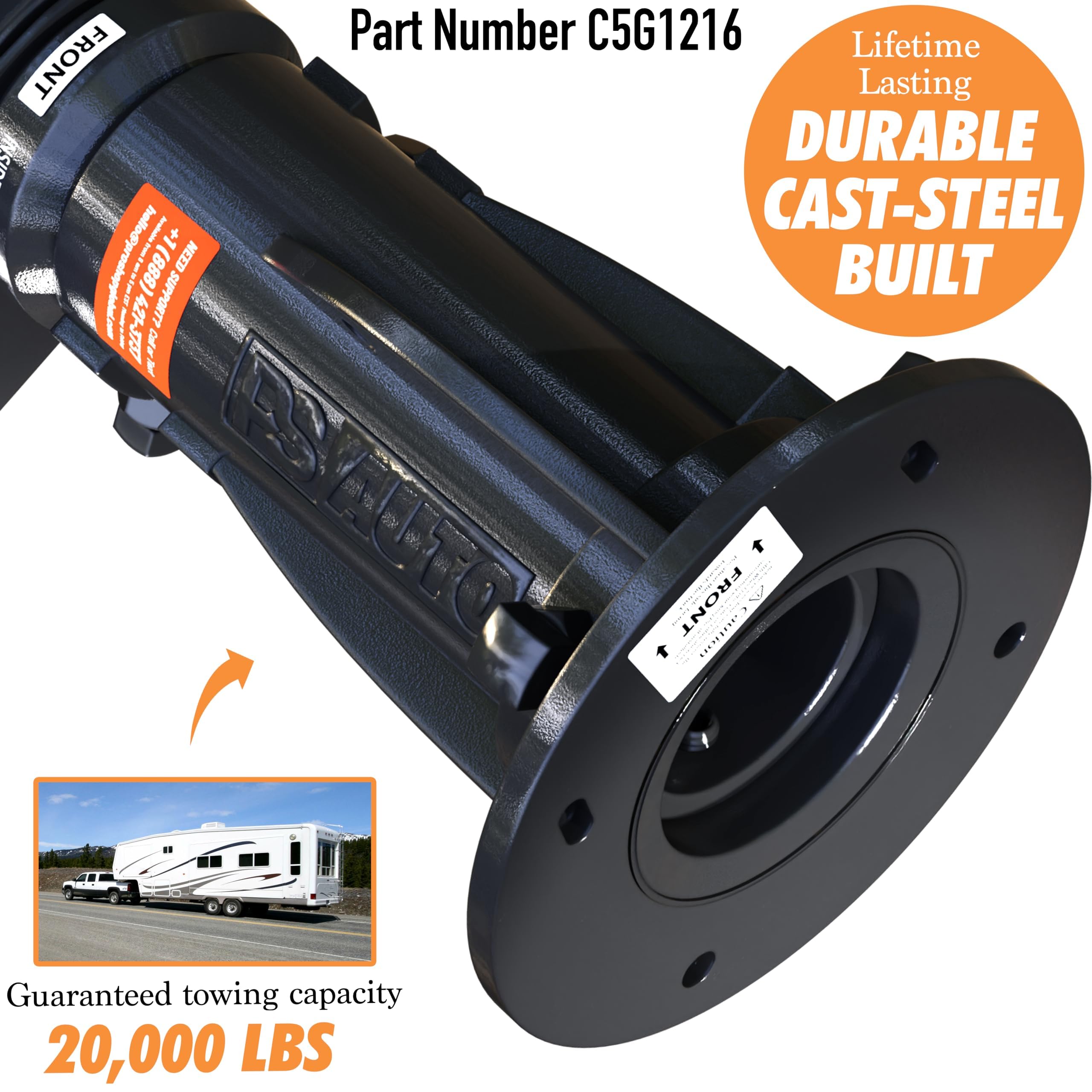 PSAUTO adapter cushion close-up of shock-absorbing element for smoother towing
