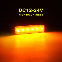PSDRIQQ close-up of six LED array showing concentrated brightness and clarity