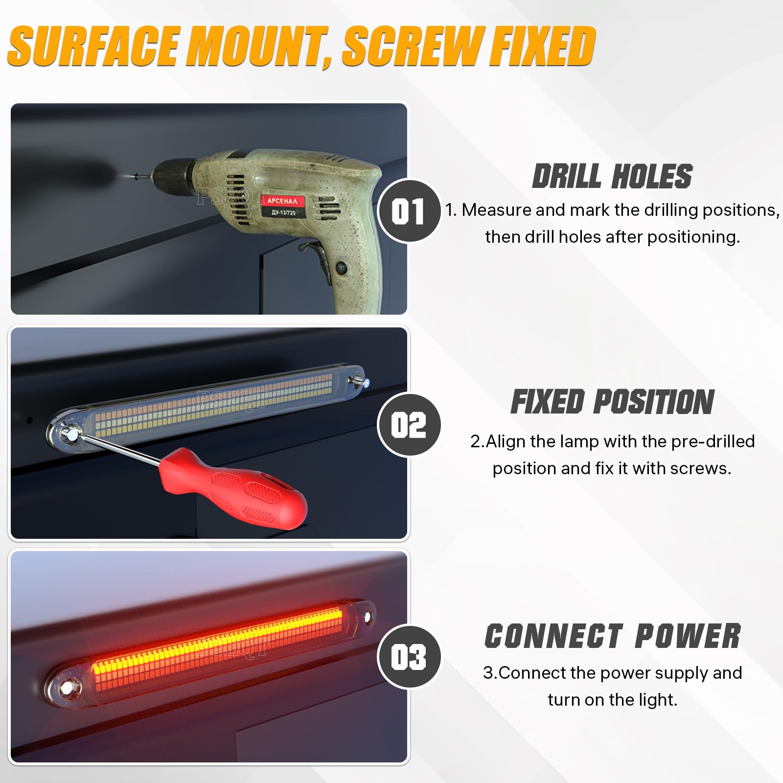 PSEQT sequential amber turn signal active to increase noticeability on road