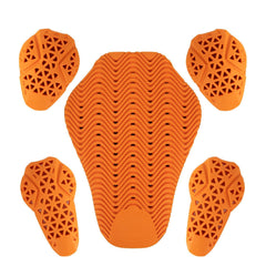 PSLER back protector front view showing coverage and certified protection