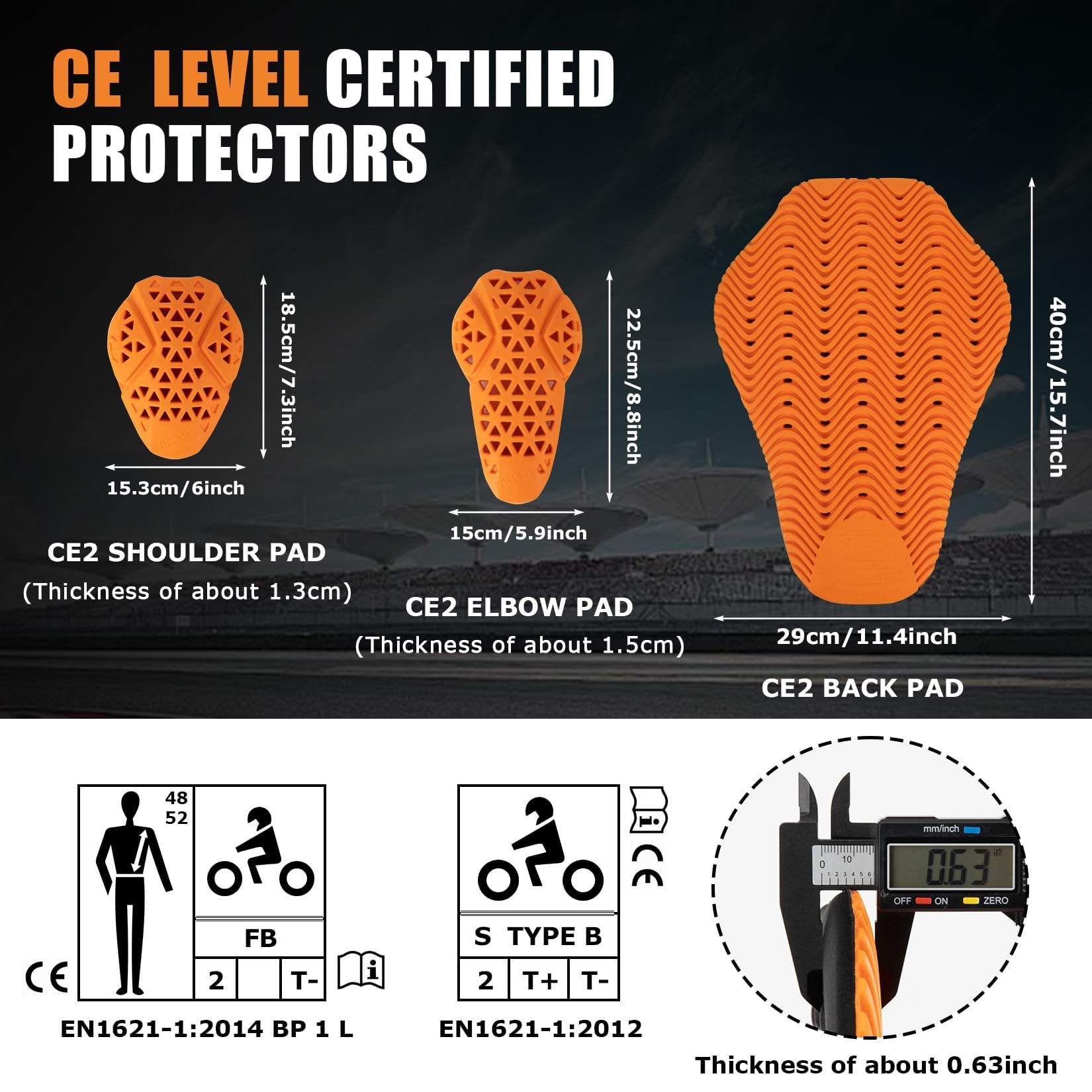 PSLER back protector reverse cushioned layer offering winter warmth