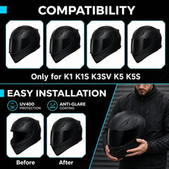 PSLER close-up of visor tint and surface texture highlights optical clarity