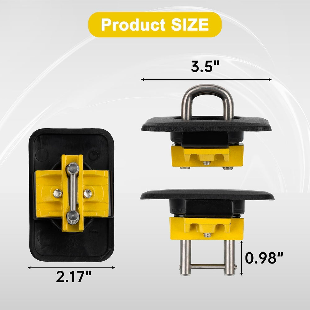 PSLER anchors securing lumber in truck bed showing safer cargo transport