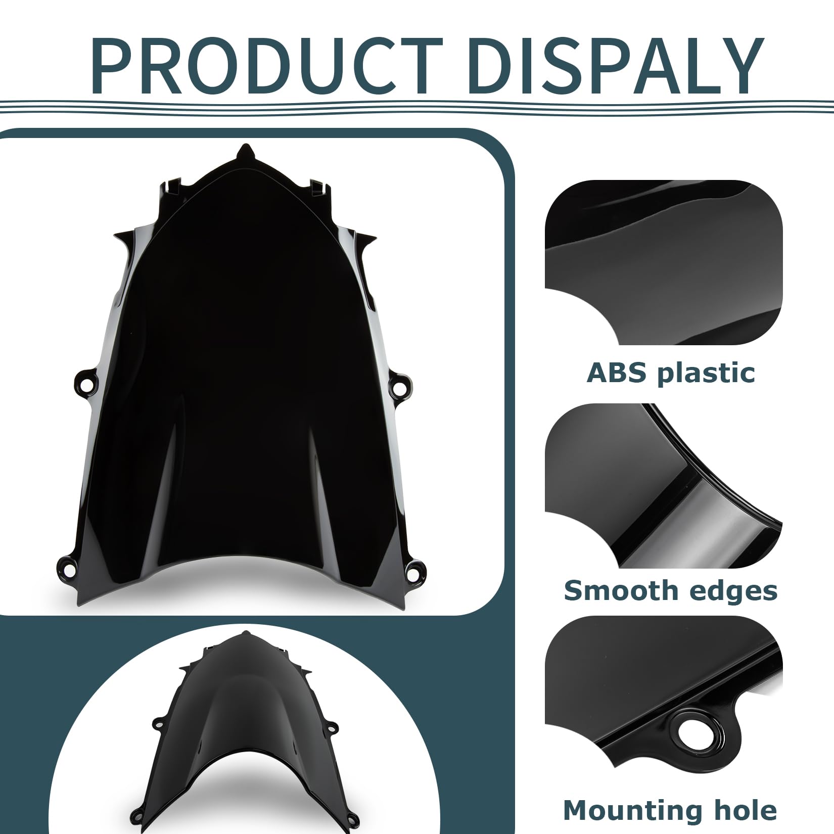 PSLER windshield mounted on R6 in motion improving rider comfort