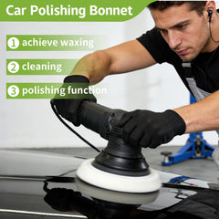 PTAZSCTC elastic band fitted on 9–10 inch polisher preventing slip