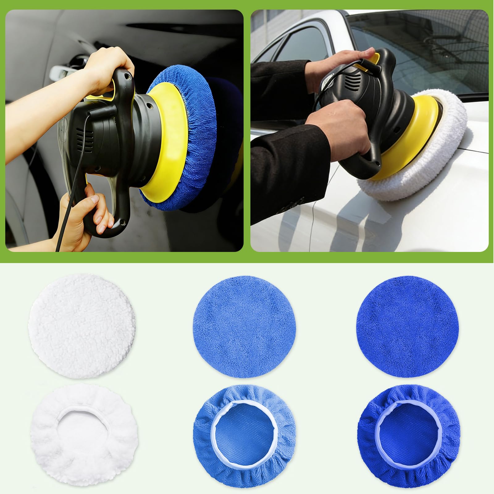 PTAZSCTC pad beside hand and polisher illustrating size and scale