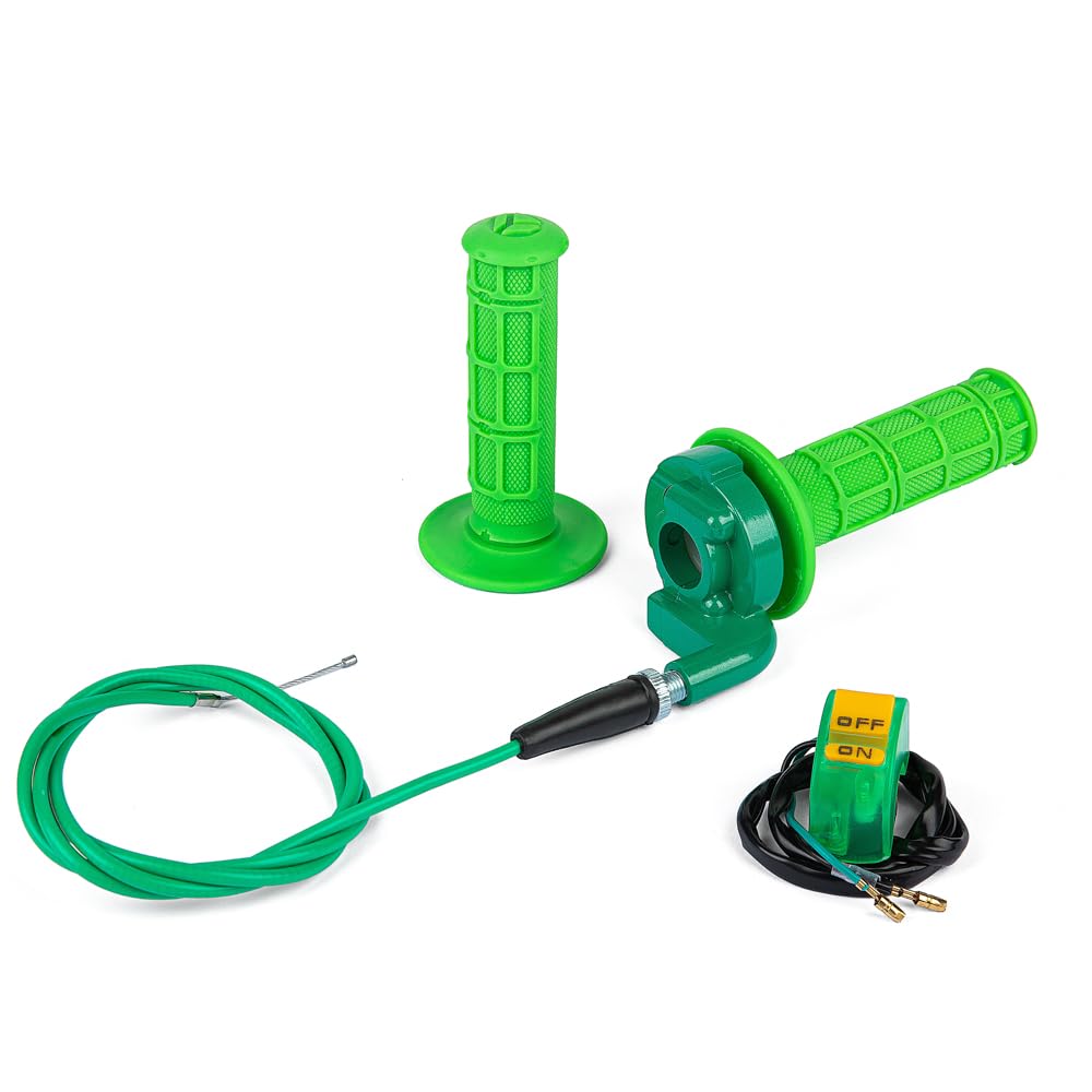PUCKY green grips front view showing fit and comfort benefit