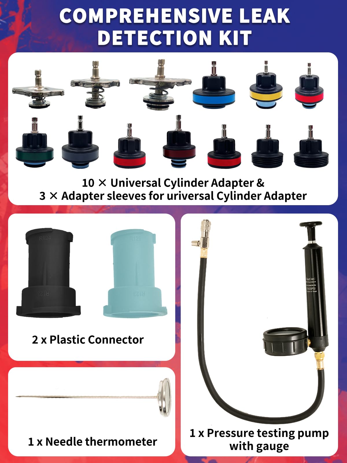 Punmew organized adapters layout demonstrating fit variety advantage