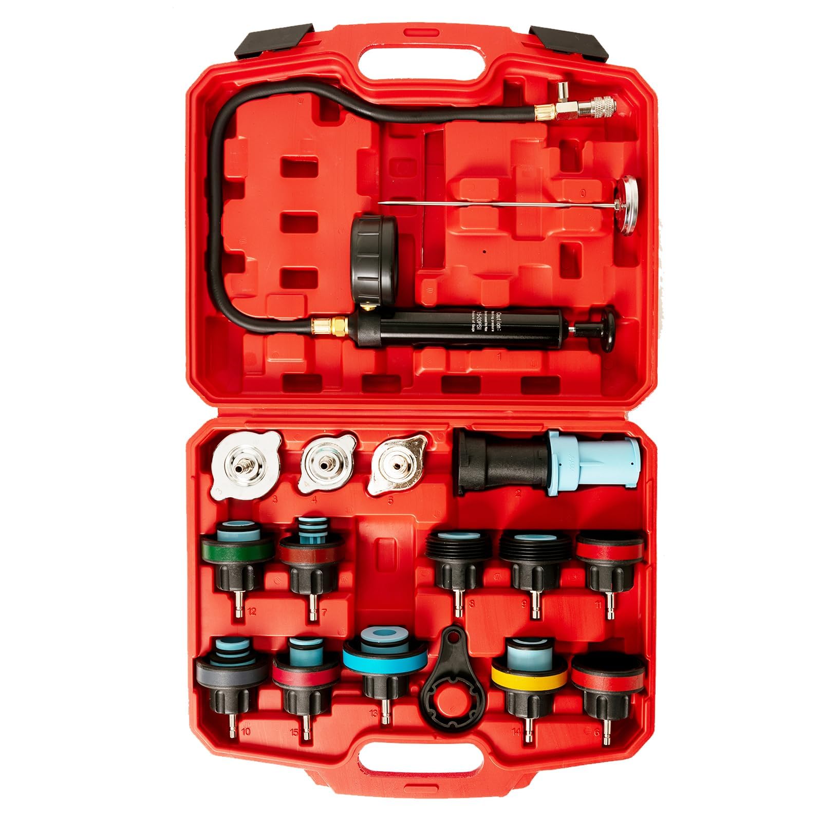 Punmew kit front view shows complete 18-piece set for fast leak detection