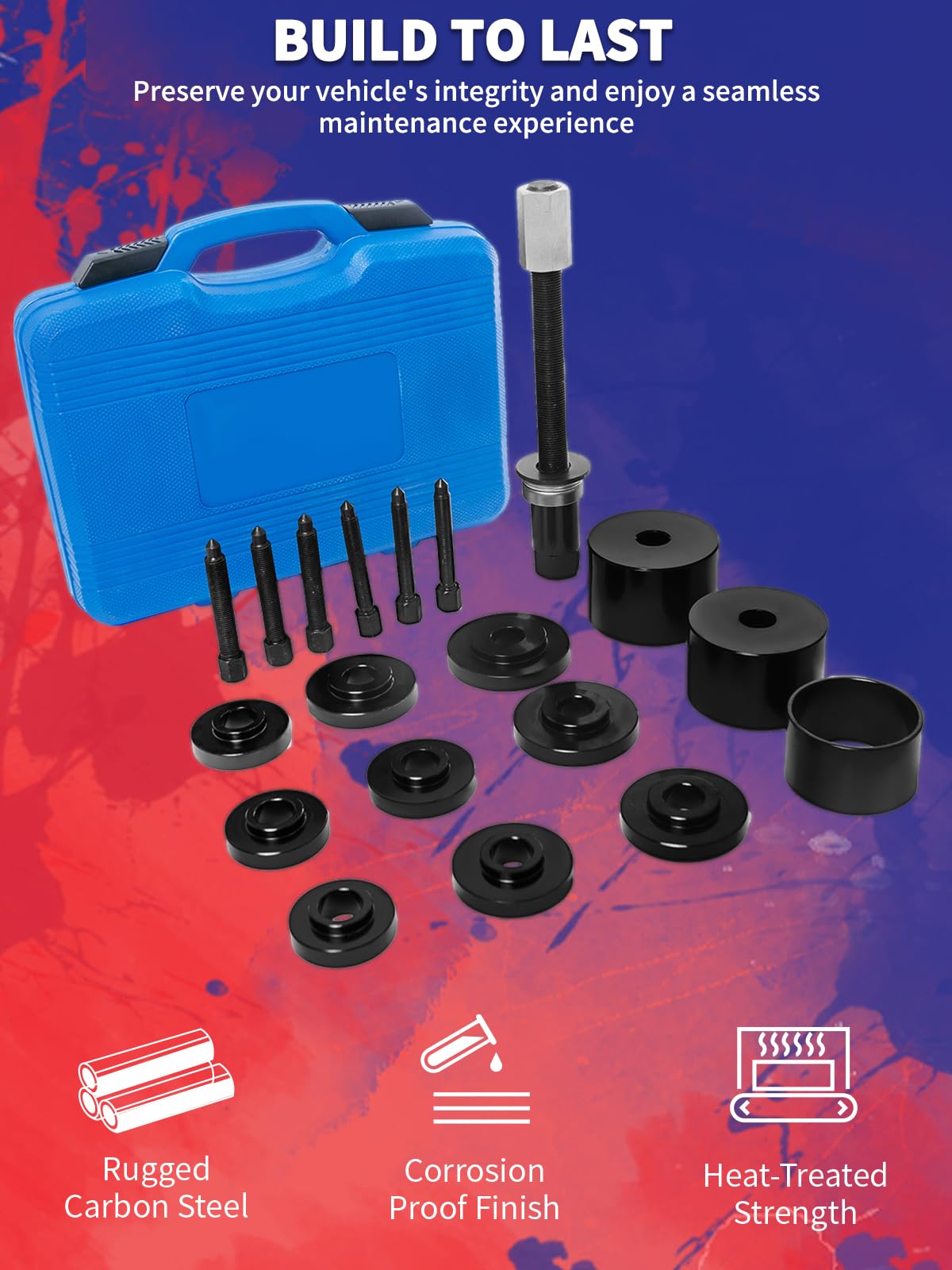 Punmew kit in use on hub demonstrating damage-free bearing removal