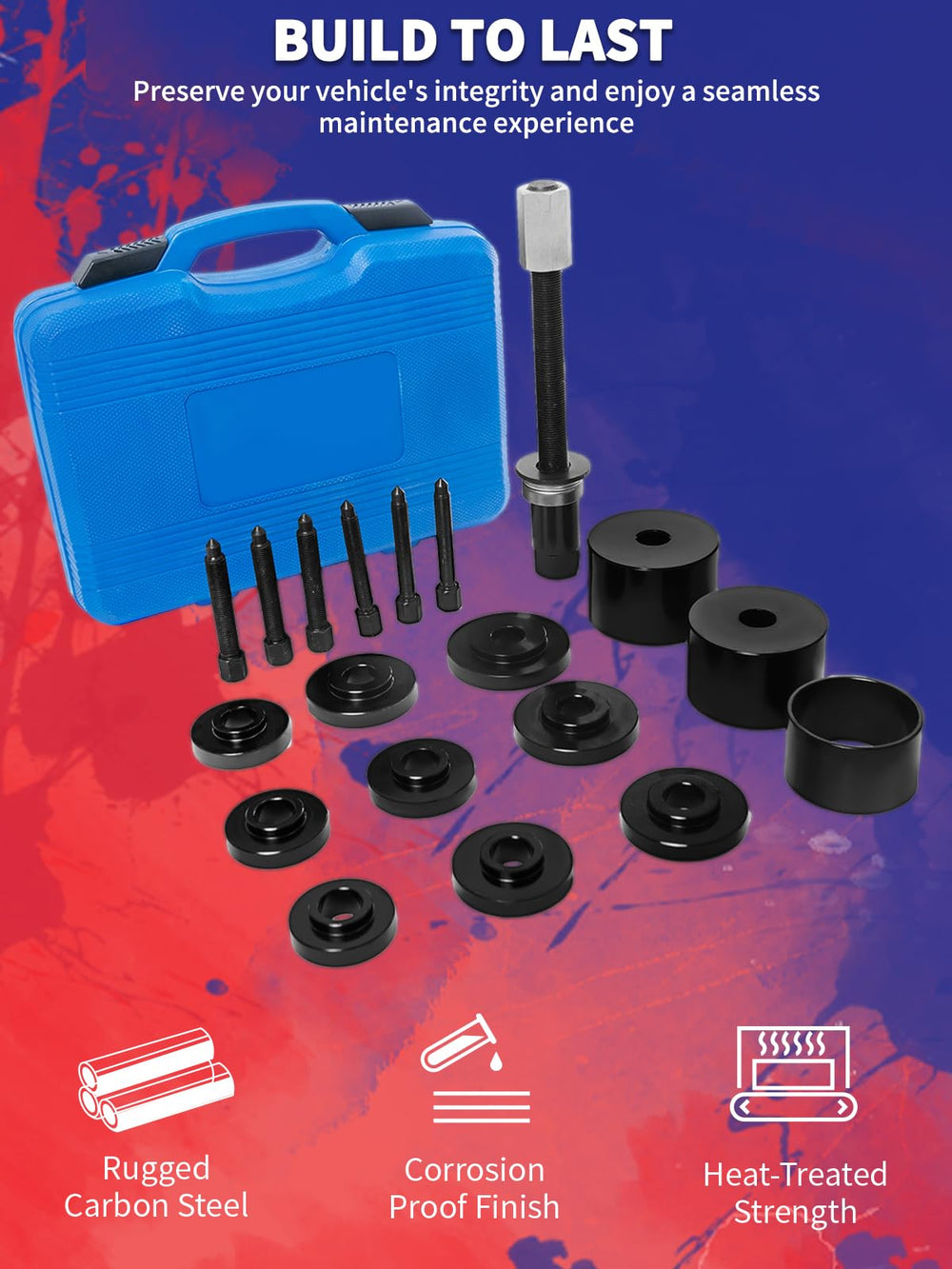 Punmew kit in use on hub demonstrating damage-free bearing removal