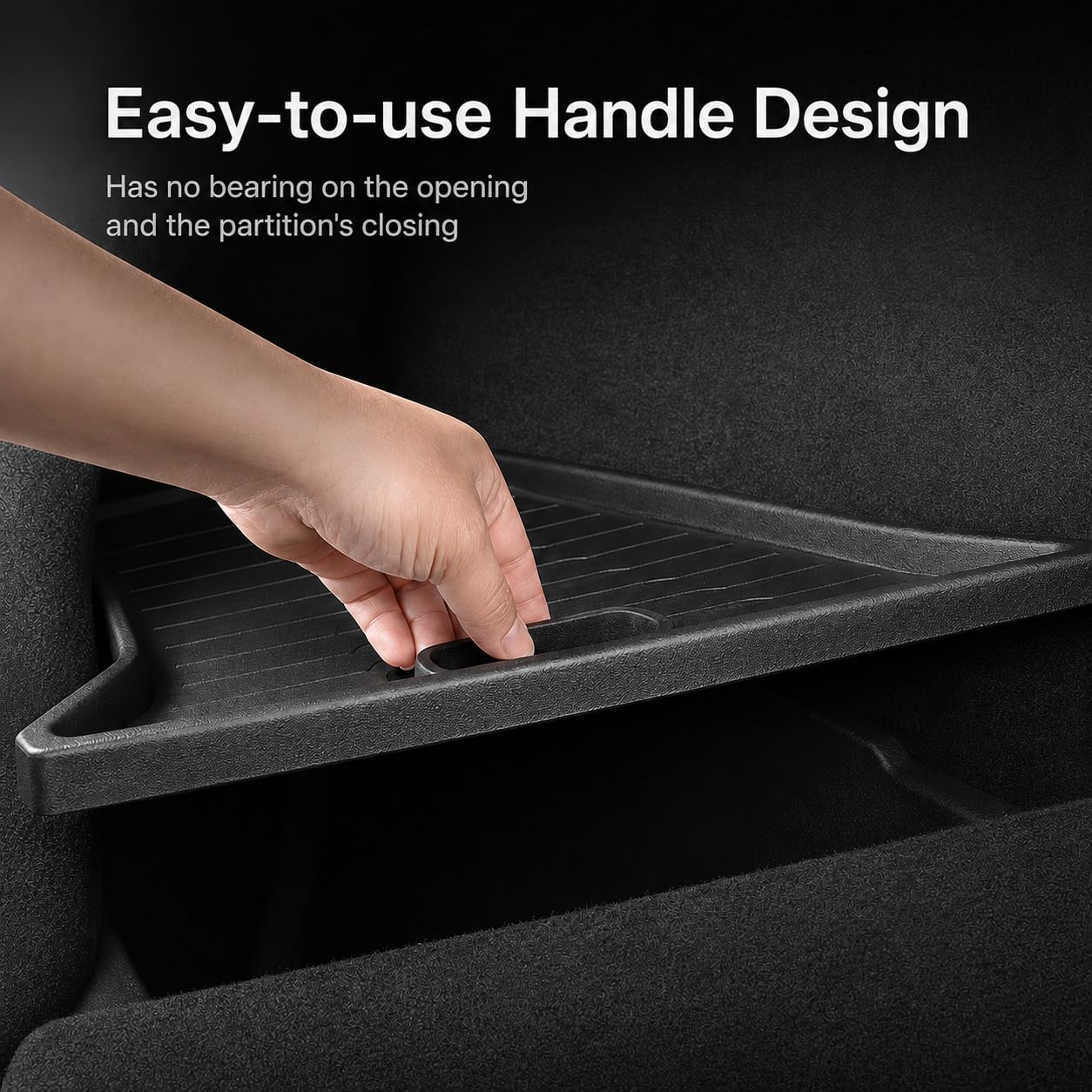 PUOENI open storage box with groceries showing secure containment and easy access
