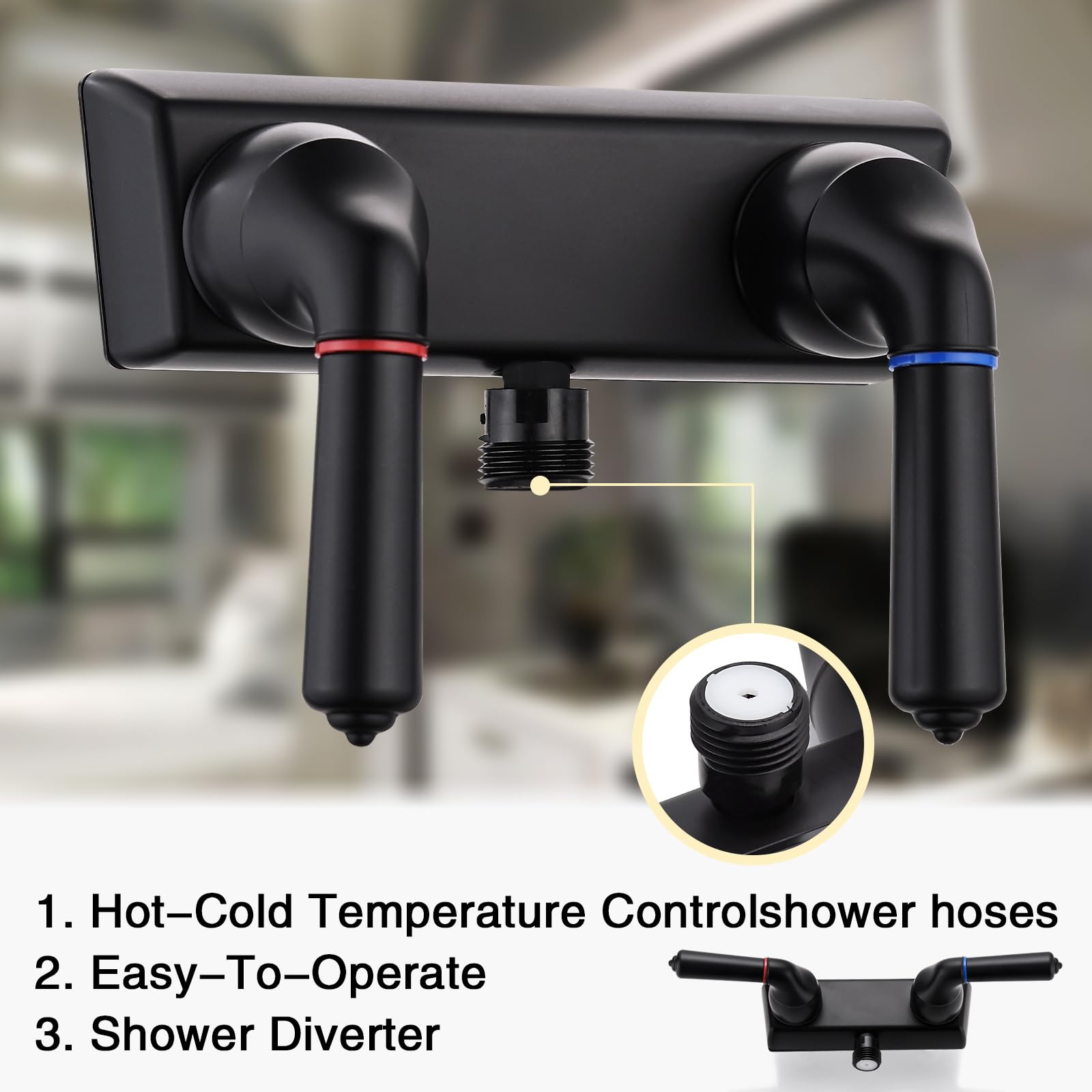 PureHaven image of diverter valve area illustrating simple faucet-to-hose switching benefit