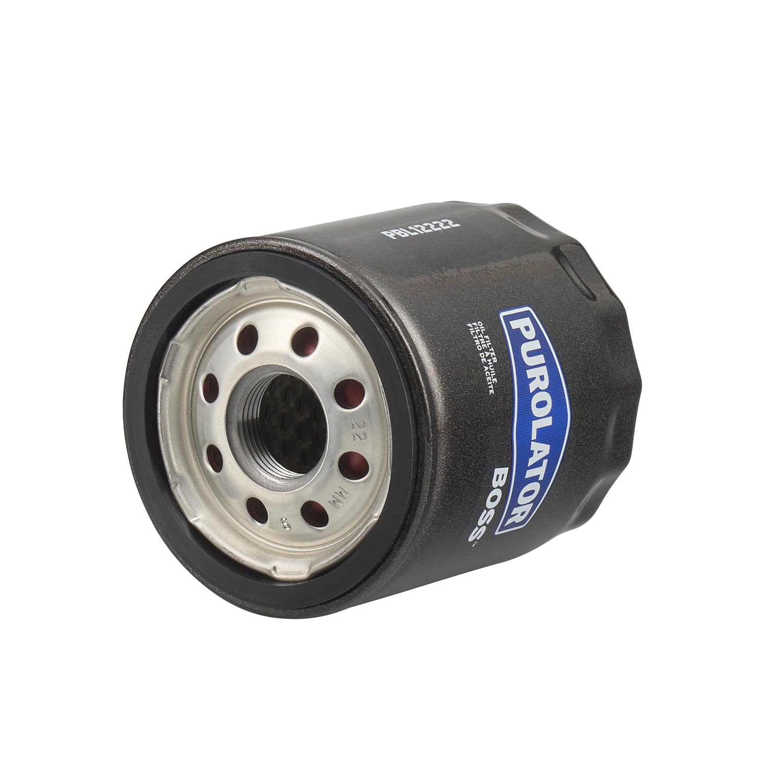 Purolator PBL12222 top view of threaded inlet showing fitment and easy spin-on installation benefit