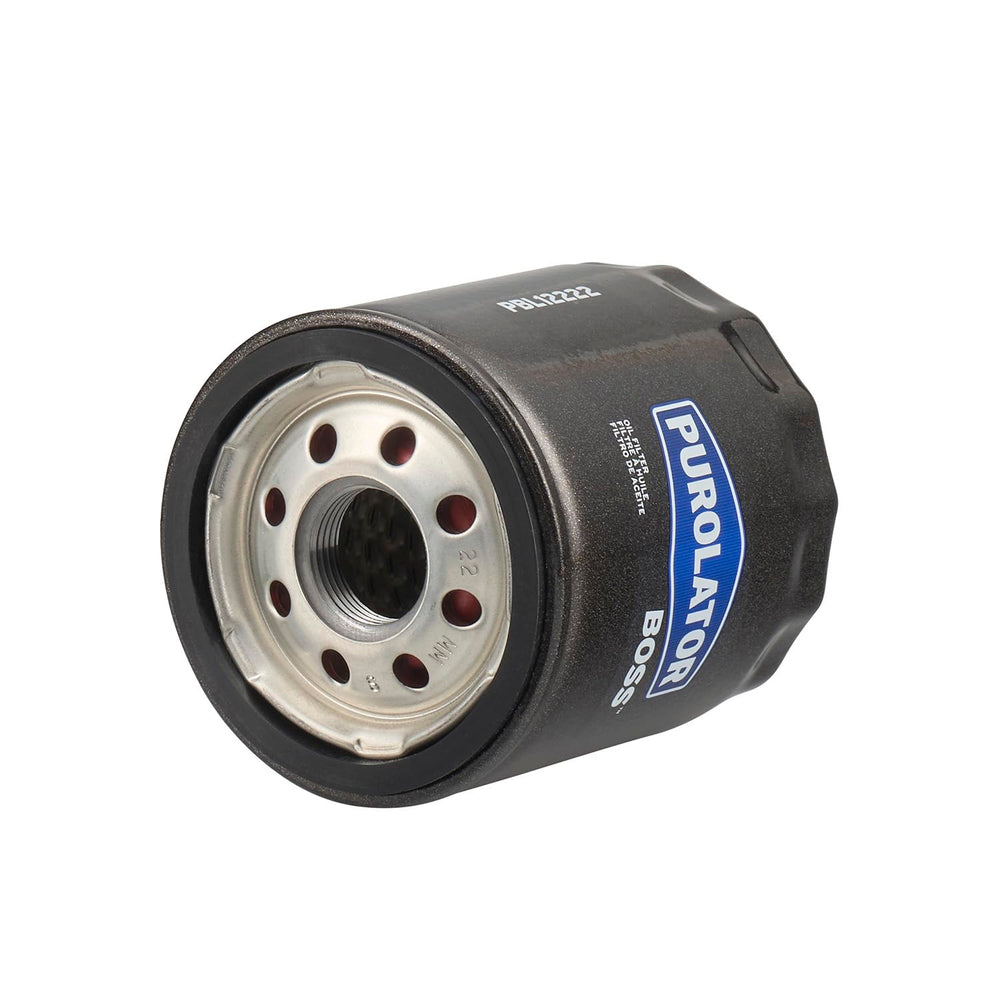 Purolator PBL12222 top view of threaded inlet showing fitment and easy spin-on installation benefit