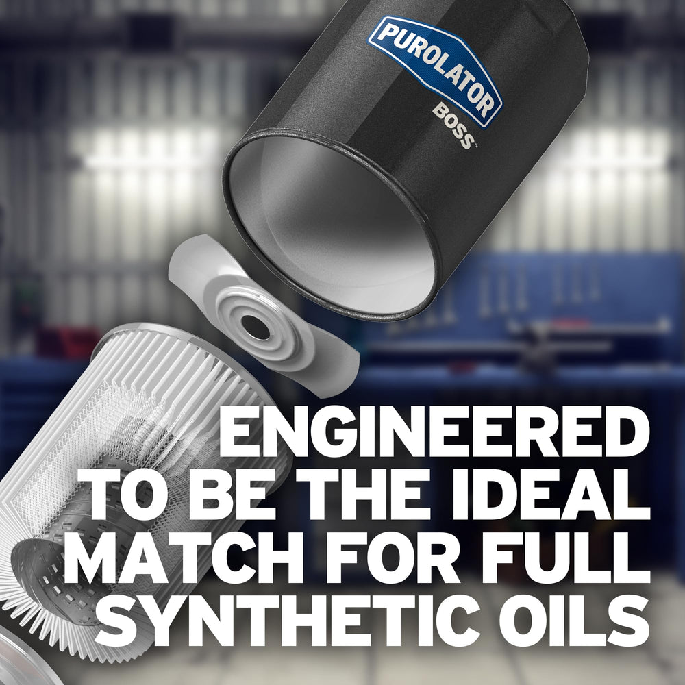 PurolatorBOSS double-helix center tube detail for reinforced strength